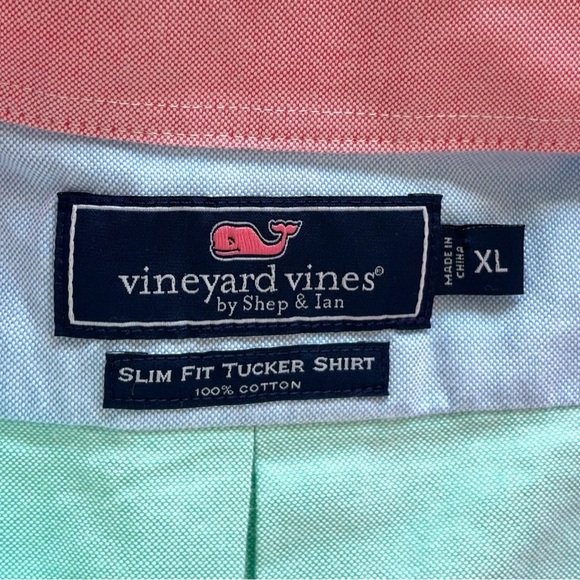 Vineyard Vines slim fit Tucker shirt Oxford Party multi colored | XL - Picture 12 of 16
